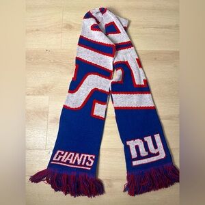 NY GIANTS Forever Collectibles Unisex NFL Reversible Red, White & Blue Scarf